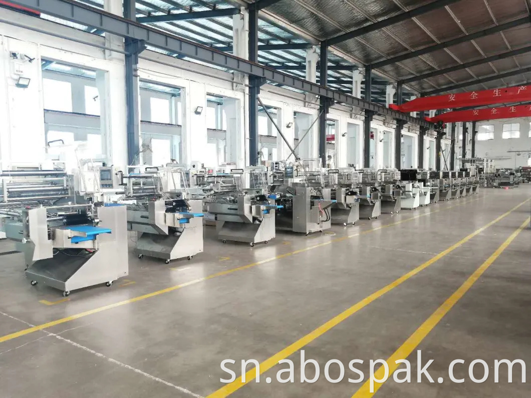 SUS 304 Automatic Flow Plasatic Bag Packing Packaging Line Machine yeHotera/Kuwacha/Sipo yekuwachisa.